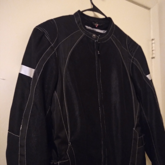 Street & Steel Black Open Road Mesh Motorcycle Unisex Jacket, Chaquita, … - Picture 2 of 14